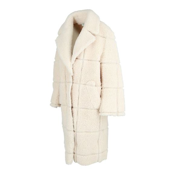 Off-White Grid Outerwear Beige Womens - Picture 2 of 3